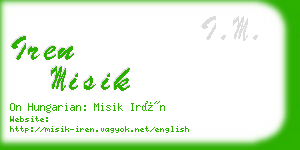 iren misik business card